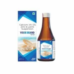 Calcium vit d3 Zinc and Lysine Syrup